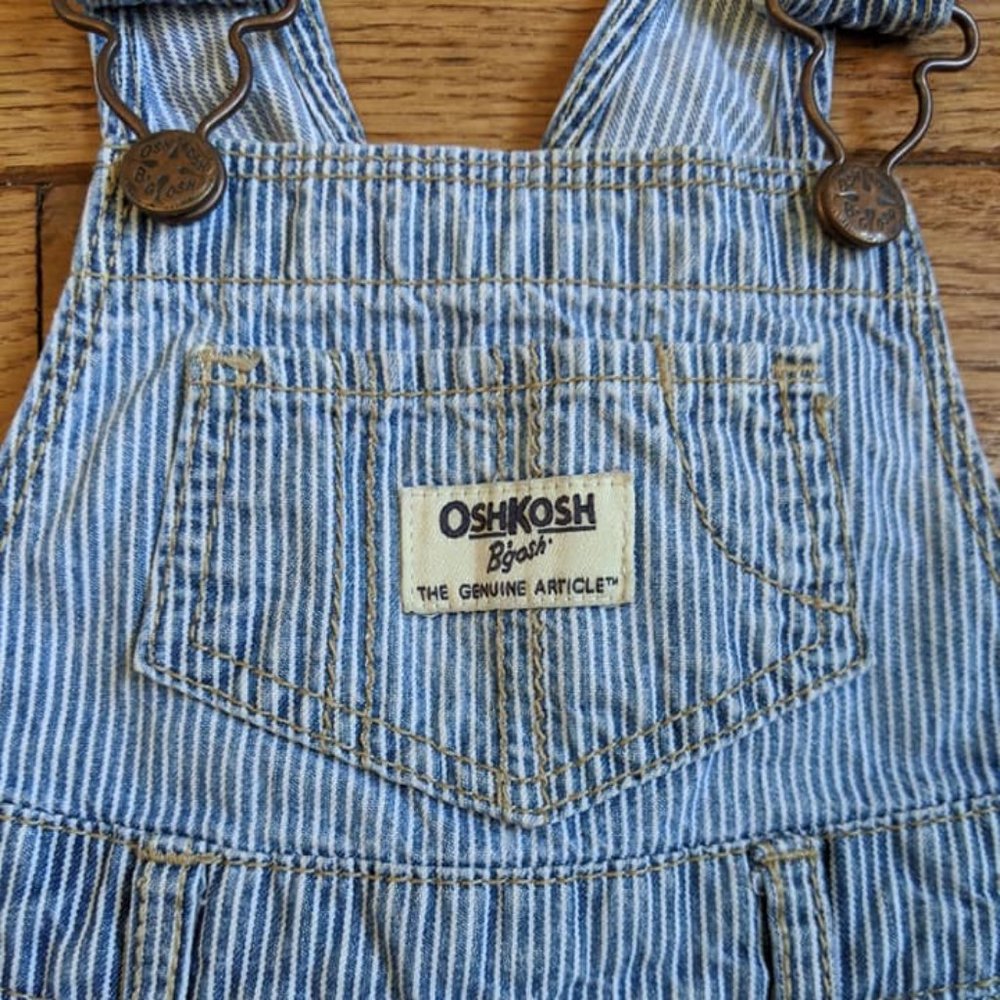 Oshkosh Striped Engineer Overall Dress